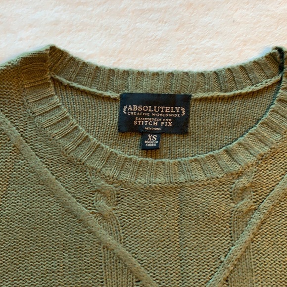 Absolutely knit forest green sweater women’s XS - Picture 3 of 11